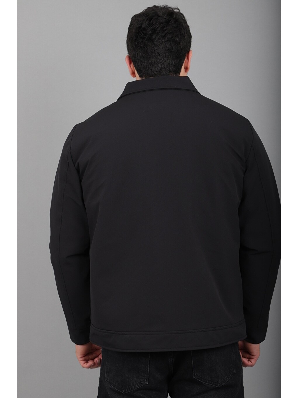 Siyah İçi Kürklü Yakalı Orta Kışlık Mont Pldp 3033-m_50511-6