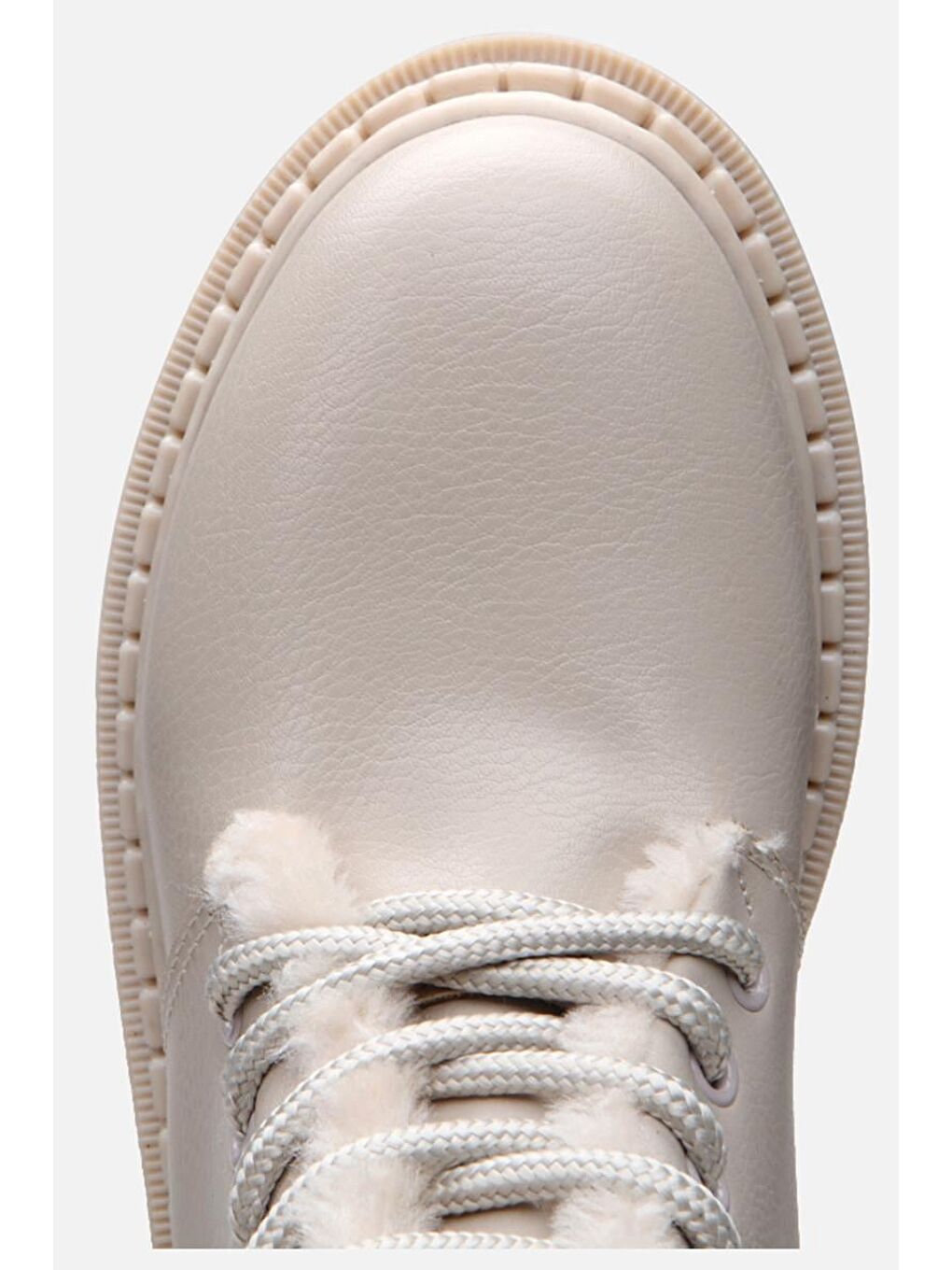 Bej Kadın Düz Bot-5