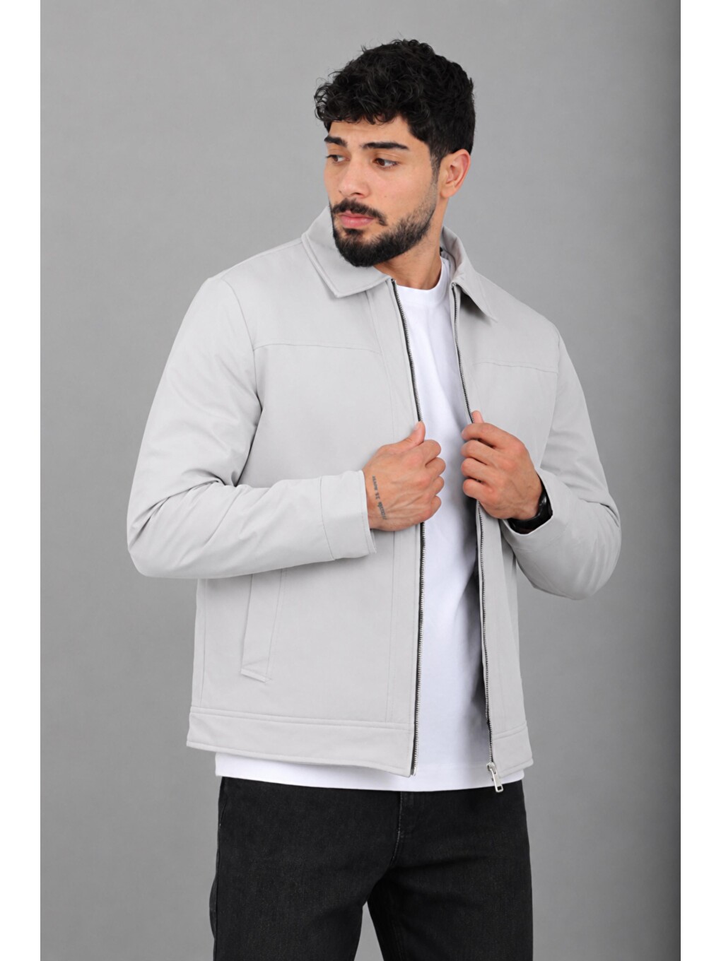 Bej İçi Kürklü Yakalı Orta Kışlık Mont Pldp 3033-m_50511-2