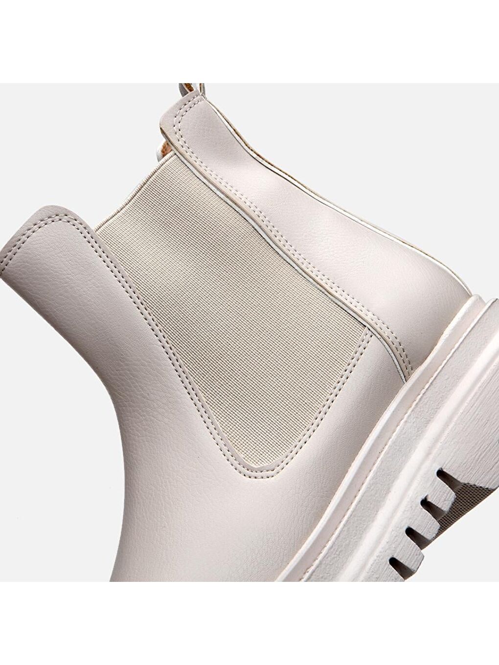 Bej Kadın Düz Bot-4