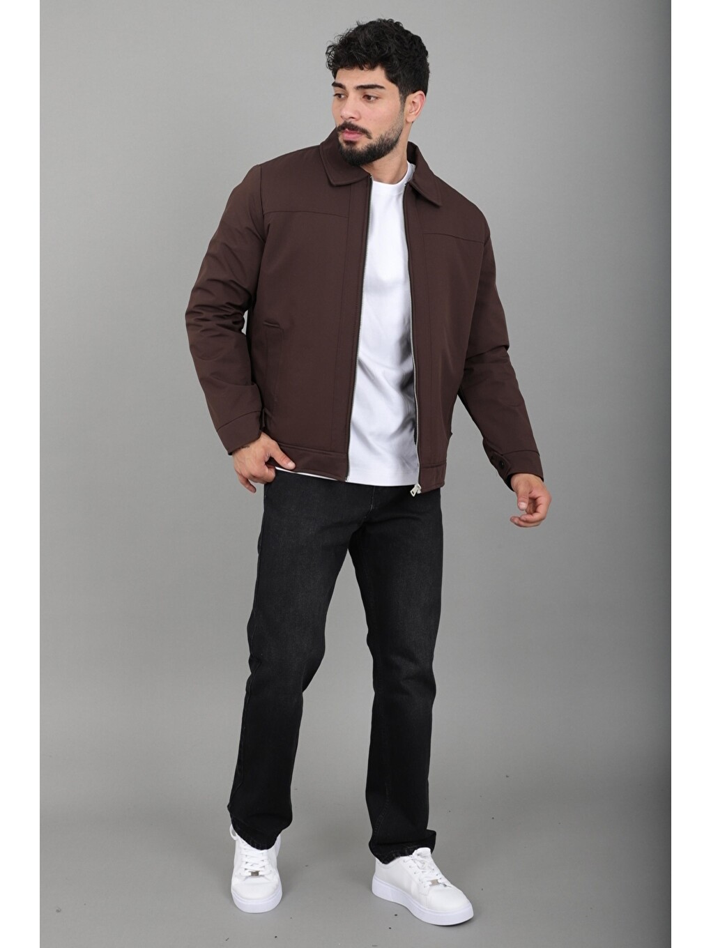 Kahverengi İçi Kürklü Yakalı Orta Kışlık Mont Pldp 3033-m_50511-4