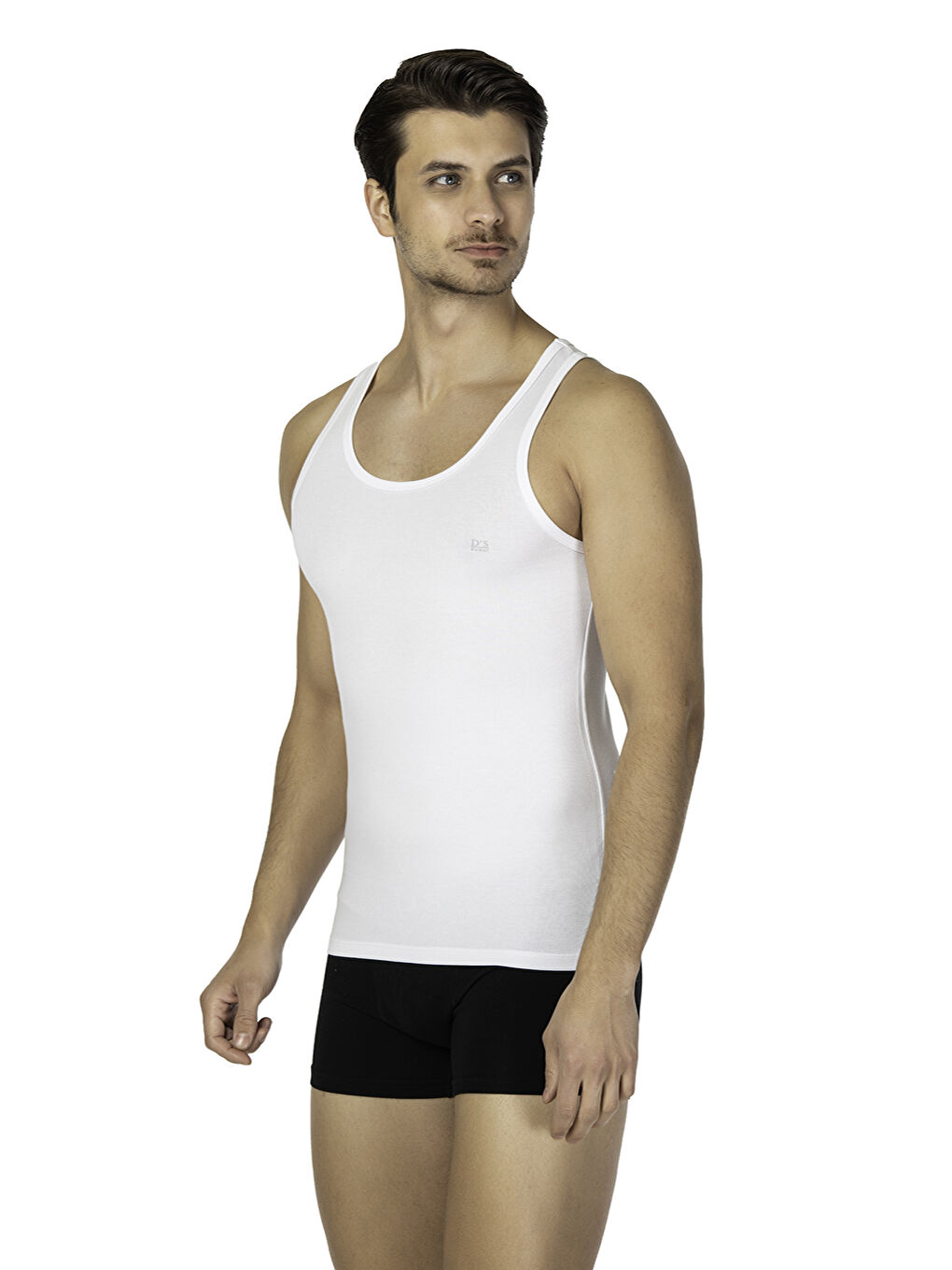 Beyaz DS Damat Trendy 2li Atlet BEYAZ-2