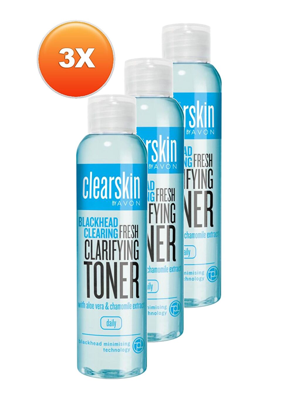 AVON Renksiz Clearskin Siyah Noktalar için Tonik 100 Ml. Üçlü Set - 1