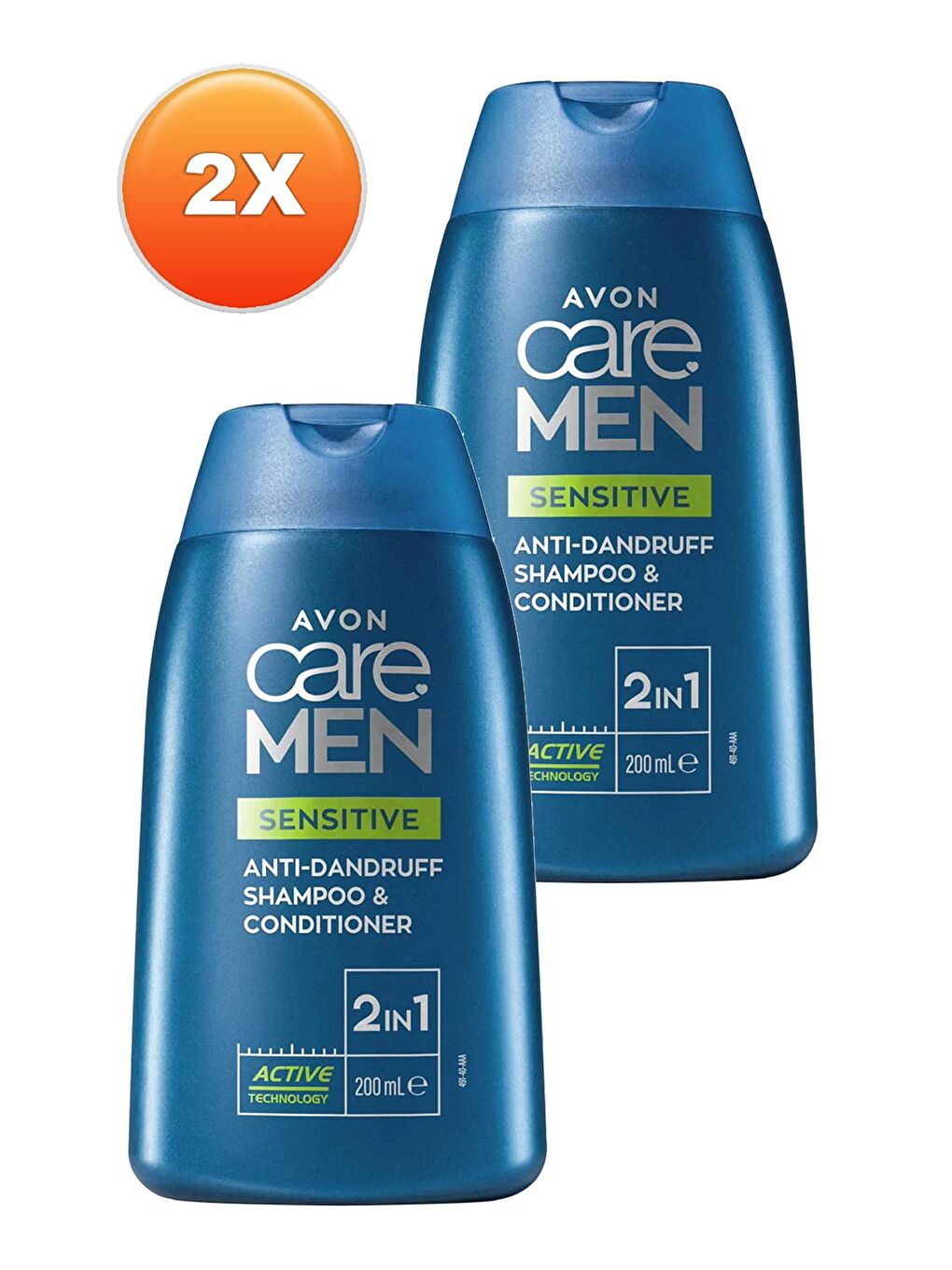 AVON Care Men Sensitive 2'si 1 Arada Kepek Önleyici Şampuan ve Saç Kremi 200 Ml. İkili Set - 1