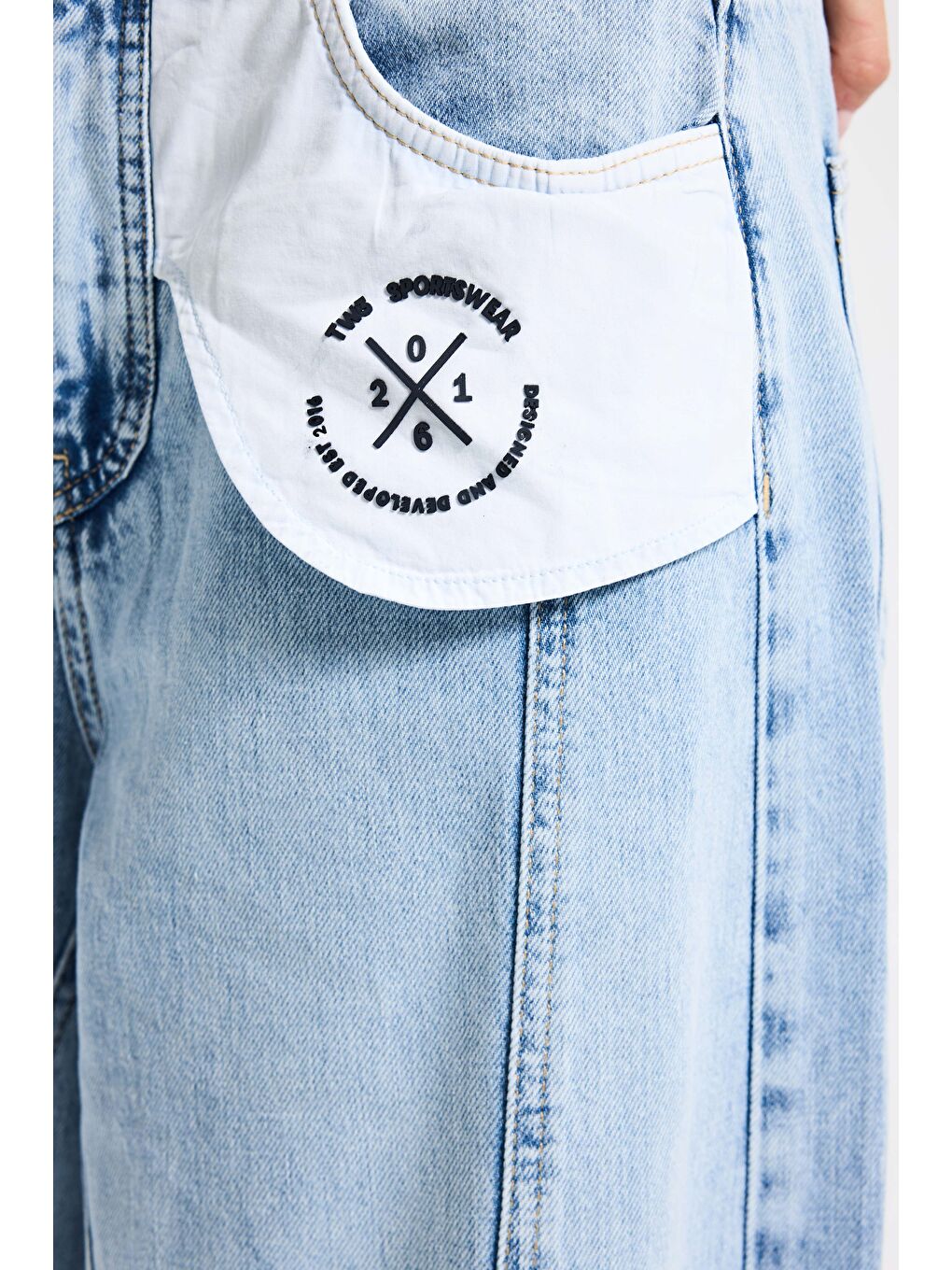 Mavi Kadın Ice Palazzo Fit Özel Tasarım Denim Jean-2