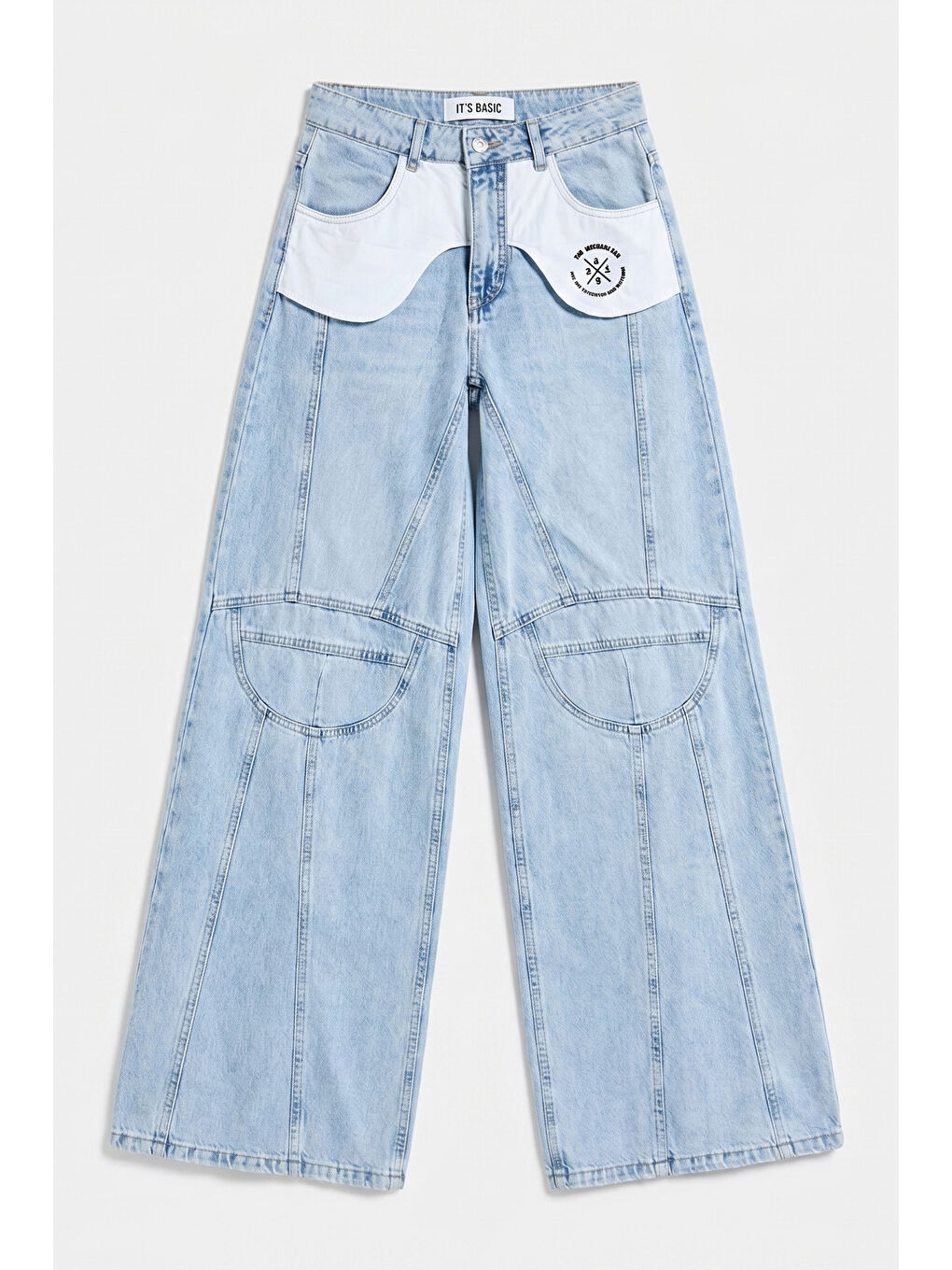 Mavi Kadın Ice Palazzo Fit Özel Tasarım Denim Jean-5