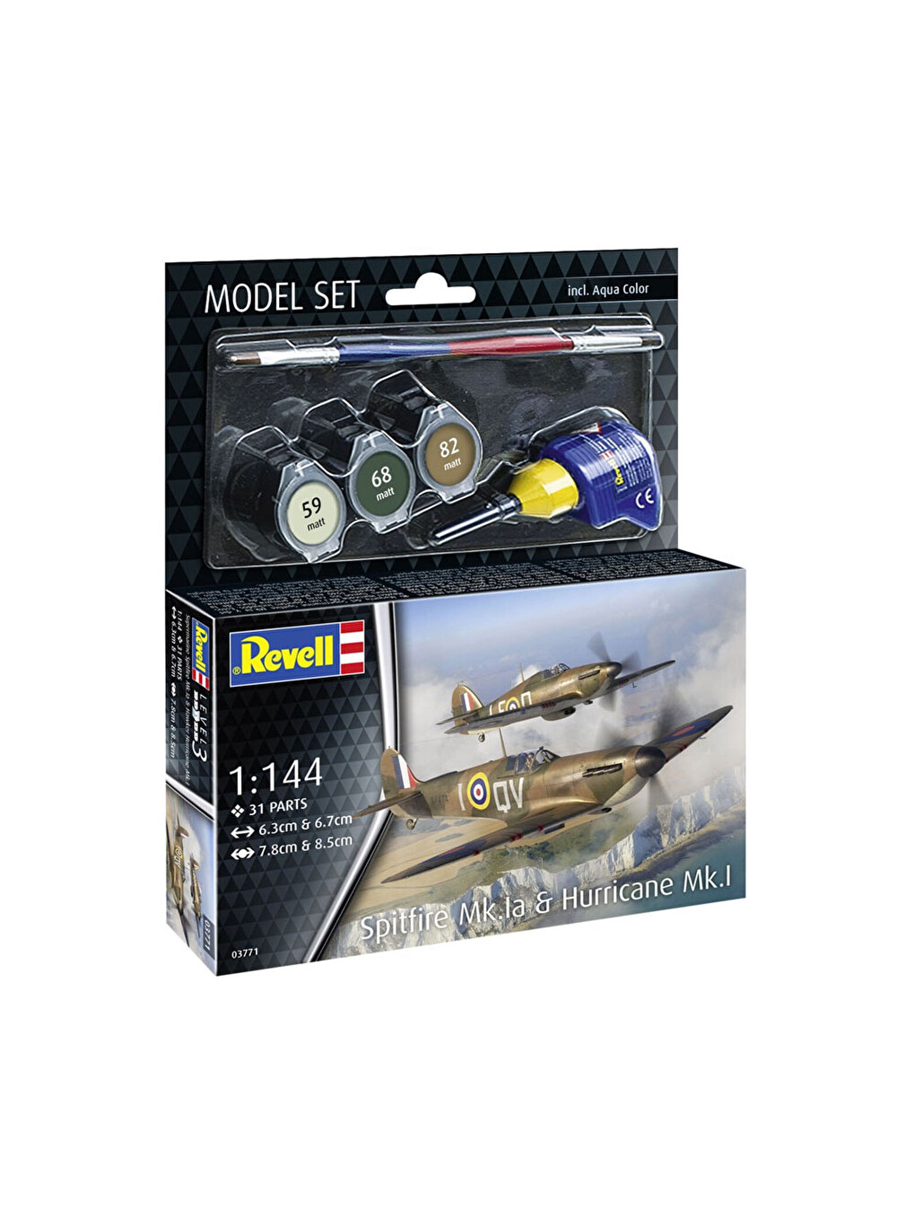 Model Set Uçak Spitfire Mk.ıa Hurricane Mk.ı 63771-1