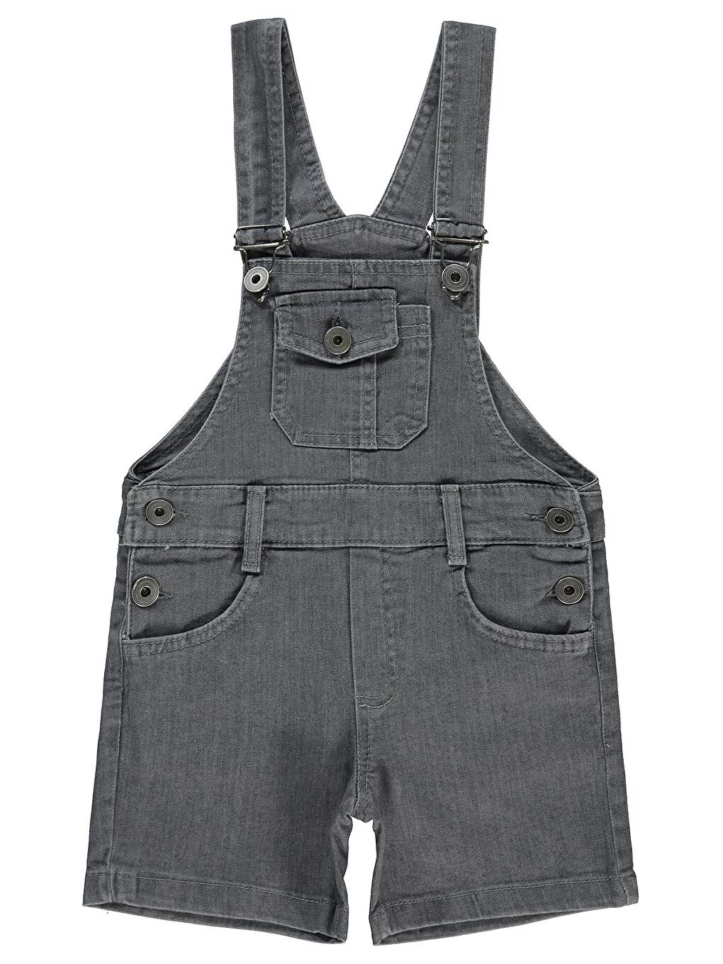 Gri Boys Erkek Çocuk Salopet 2-5 Yaş Füme-1