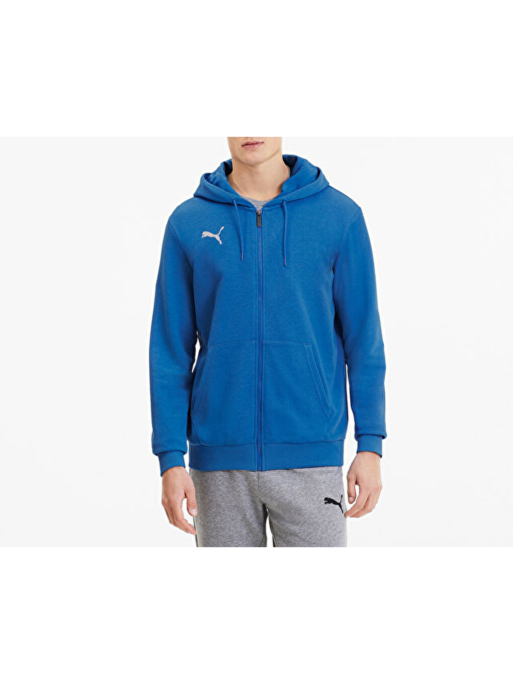 65670802 Teamgoal 23 Casuals Hooded Jacket Erkek Ceketi Mavi-2