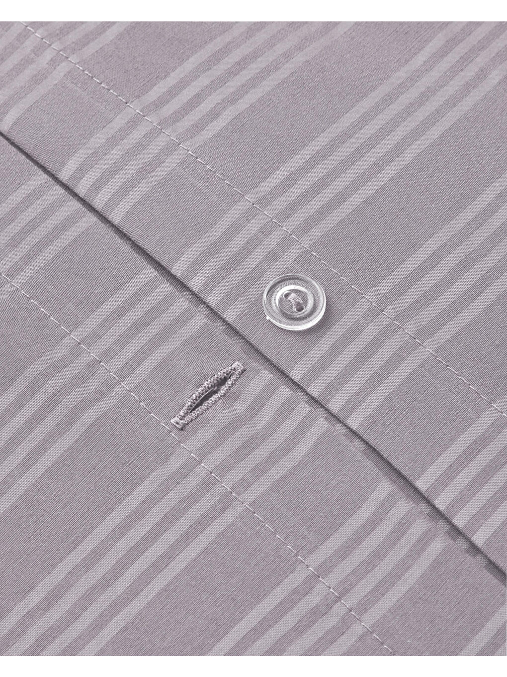 Glossy Kolay Ütülenir Perkal Çift Kişilik Nevresim Takımı 200x220 cm Gri-5