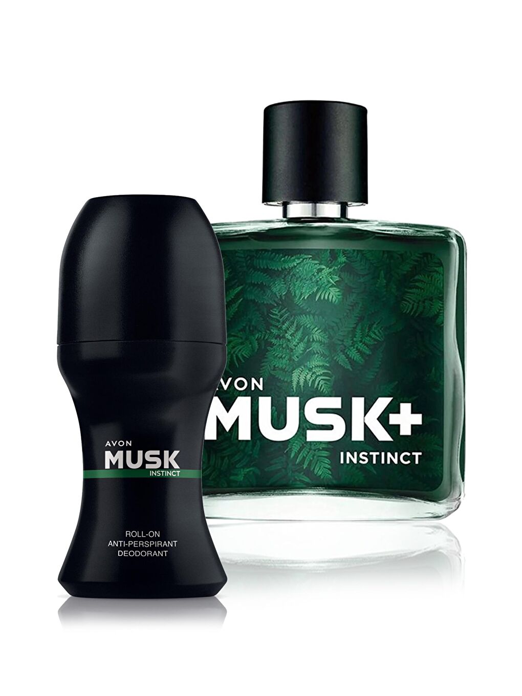 AVON Renksiz Musk Instinct Erkek Parfüm ve Musk Instinct Erkek Rollon Seti