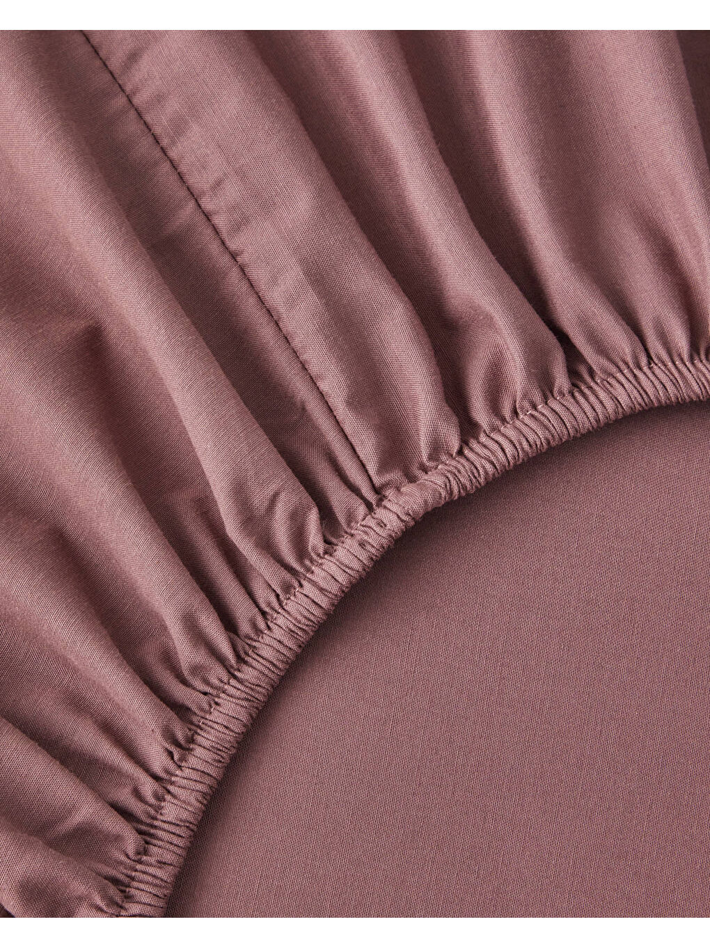 Glossy Kolay Ütülenir Perkal Çift Kişilik Nevresim Takımı 200x220 cm Sisli Mürdüm-6