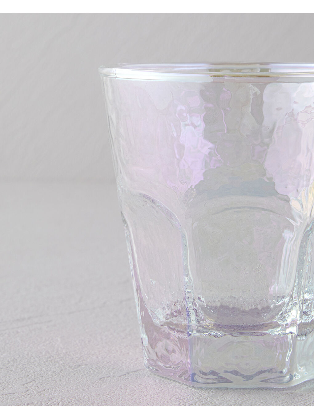 Beyaz Lustraze Cam 3’lü Lüsterli Bardak 375 ml Renkli-2