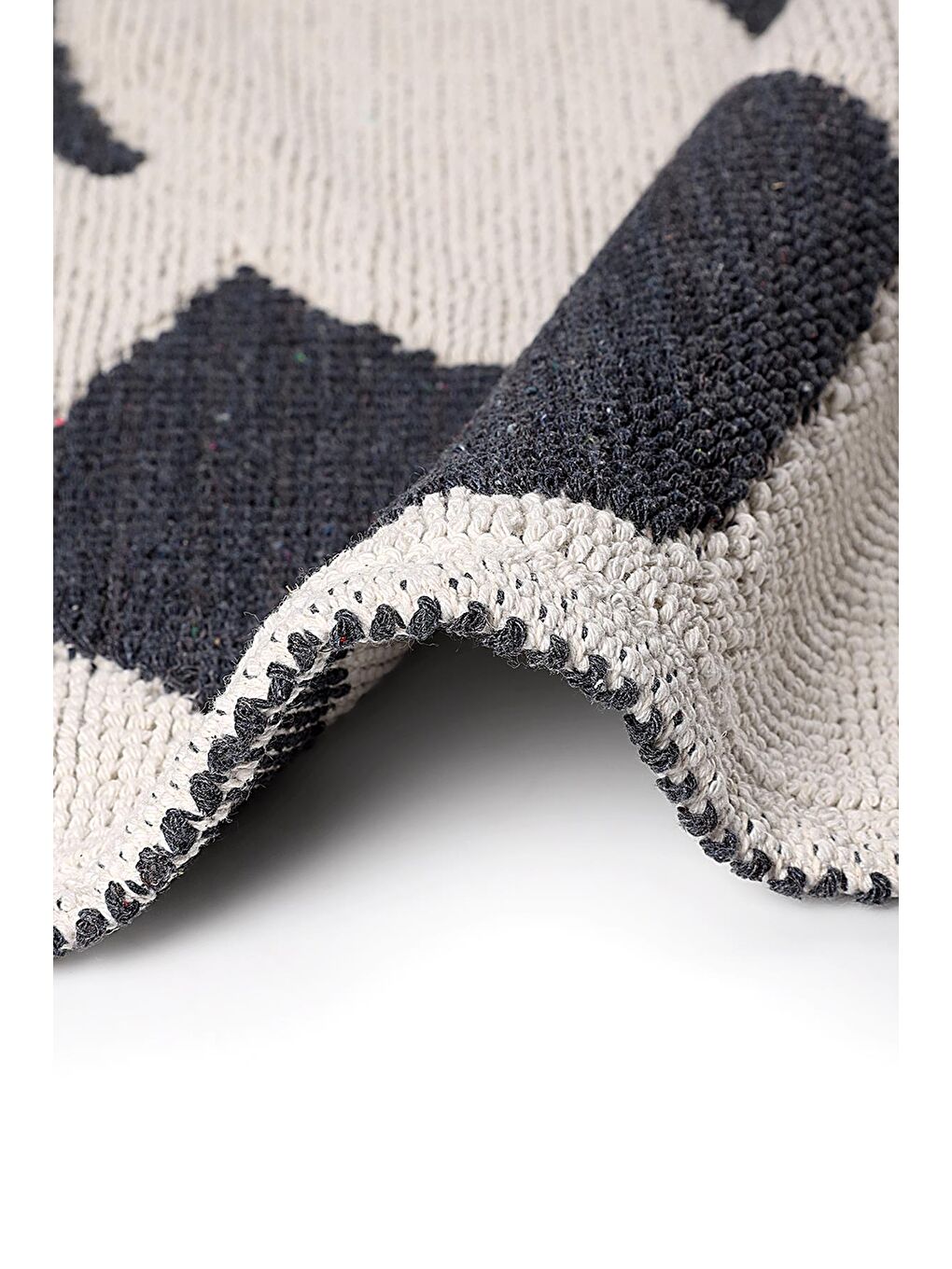 CoolShape Doğal Pamuklu 2'li Banyo Paspas Seti 60x100+50x60 Cm - Antrasit-3