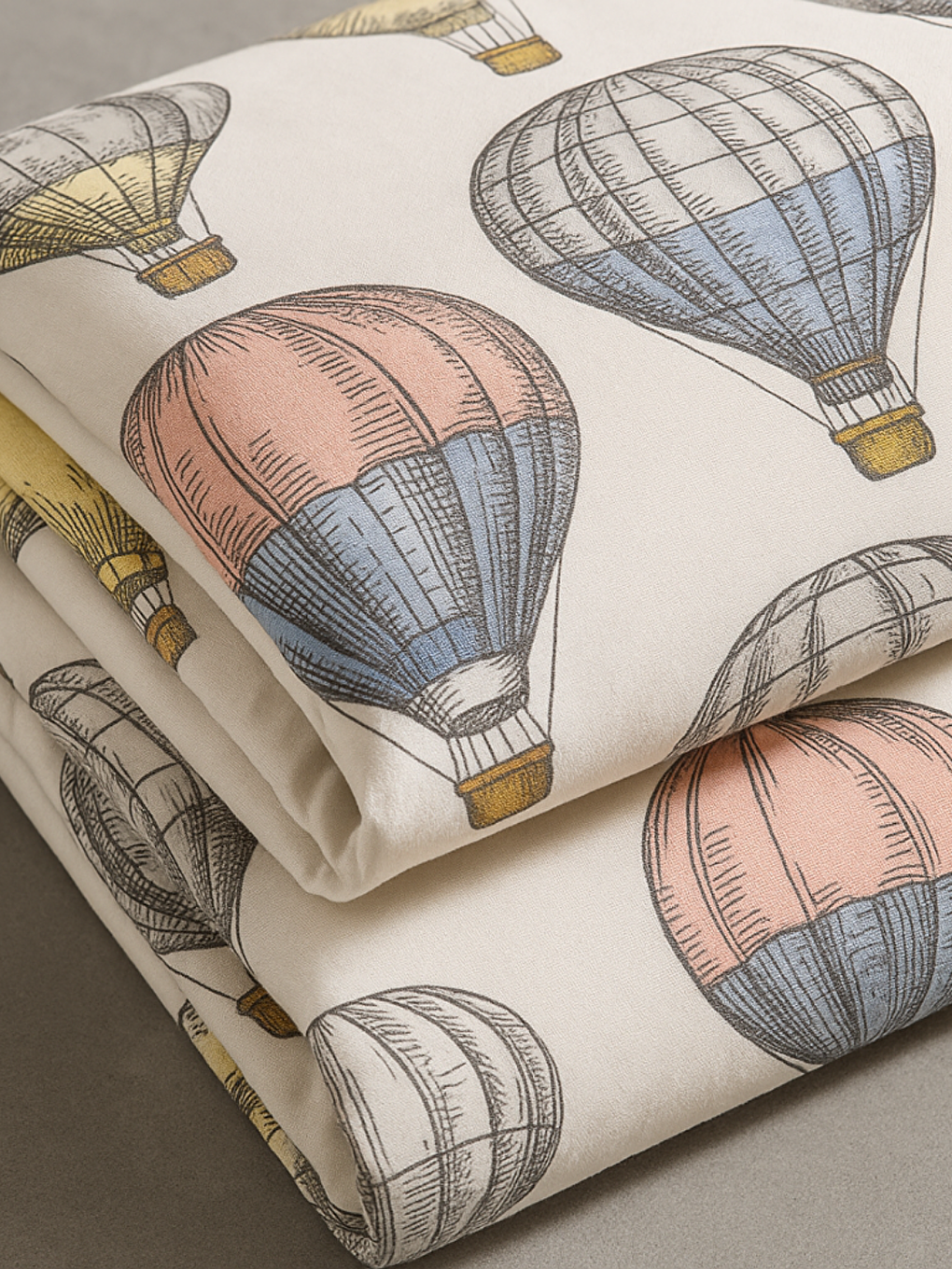 Bej Cappadocia %100 Pamuklu  Çift Kişilik Nevresim Seti-3