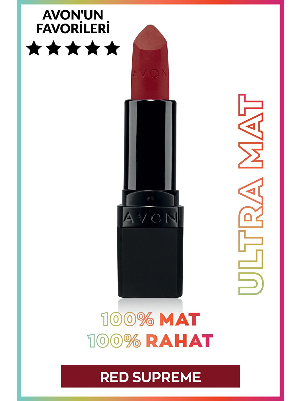 AVON Ultra Mat Ruj Red Supreme