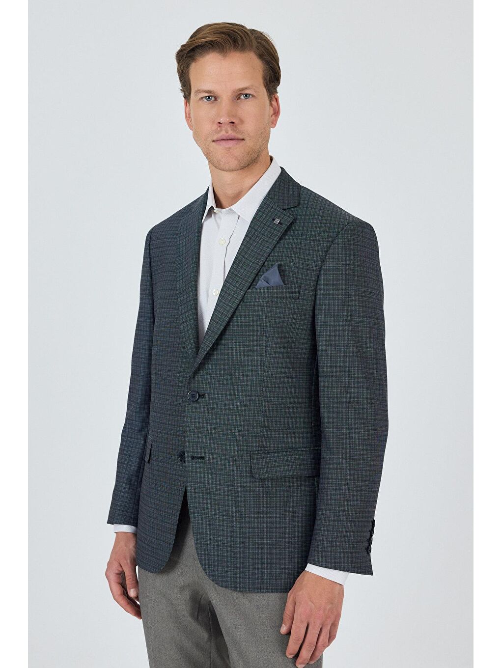 Lacivert Mono Yaka Bez Ayağı Tam Astar Esnek 4 Drop Comfort Fit Classic Ceket 1002250157