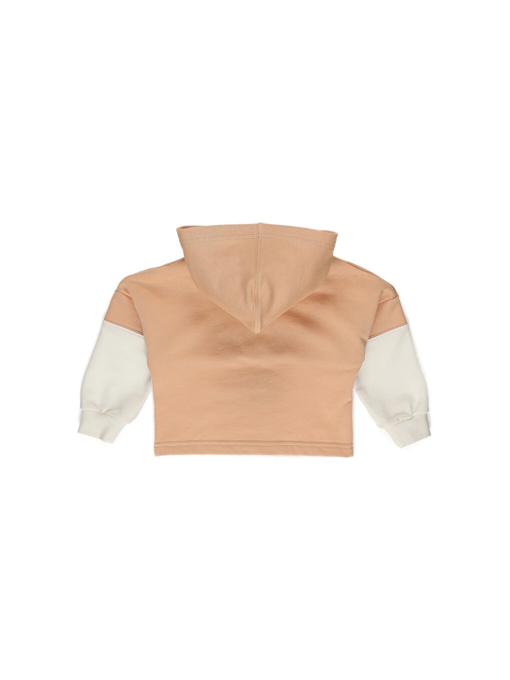 Panço Pembe Kız Çocuk  Yarım Fermuarlı Kapüşonlu Sweatshirt - 1