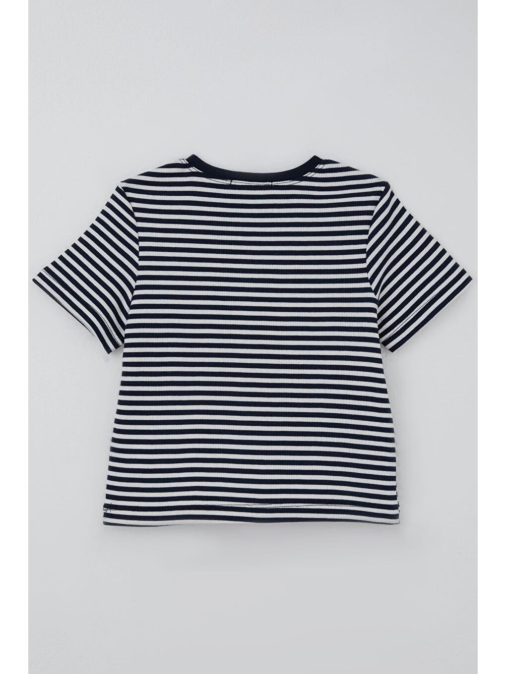 Kız Çocuk Pantolonlu Takım Arma Detaylı Pantolonu Fiyonk Aksesuarlı Lacivert (6-12 Yaş)-3