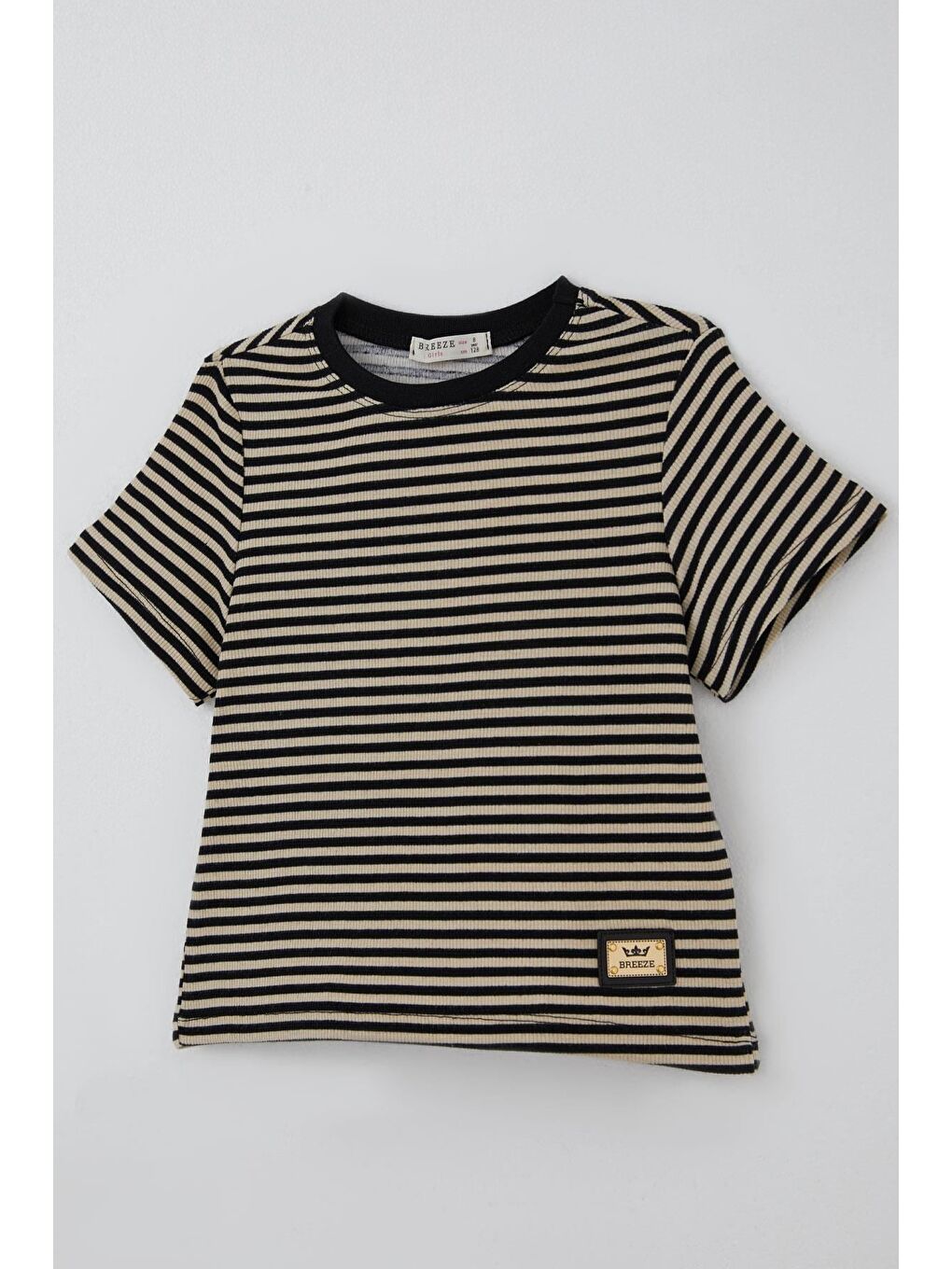 Kız Çocuk Pantolonlu Takım Arma Detaylı Pantolonu Fiyonk Aksesuarlı Siyah (6-12 Yaş)-5