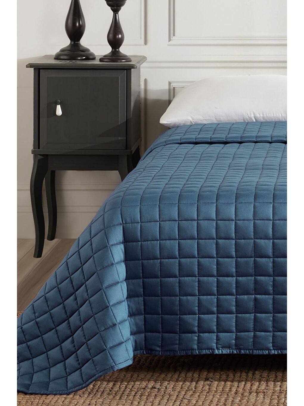 Mavi %100 Pamuk Tek Kişilik Yorgan 6 Kg 155x215 Cm-2