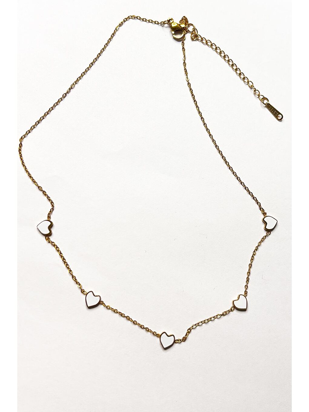 Sarı White Bliss Paslanmaz Çelik Kolye-1