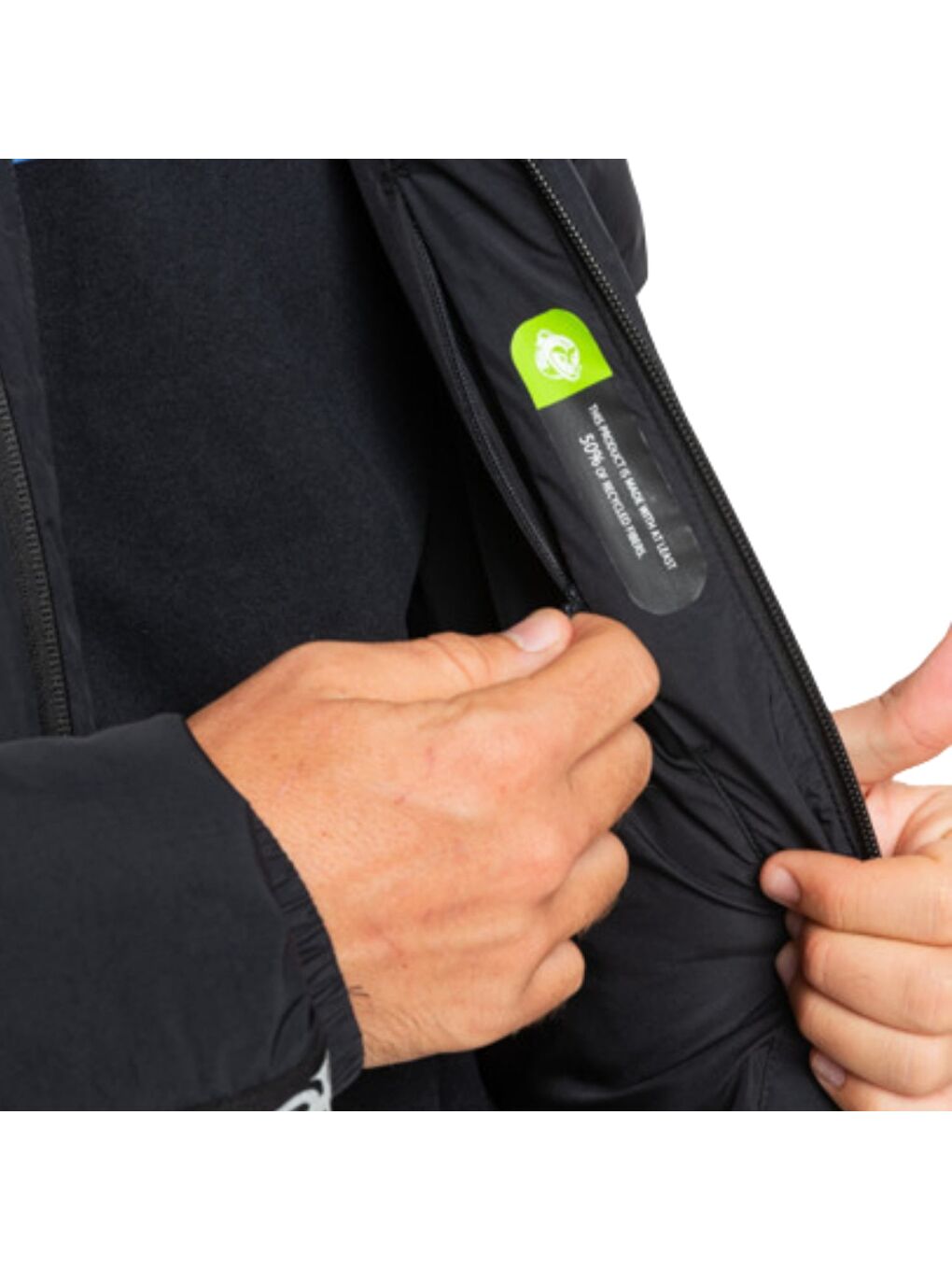 Puff The Dragon Erkek Siyah Snowboard Ceketi-4