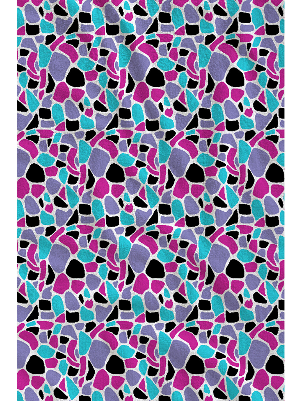 Turkuaz Renkli Leopar Desenli 70x150 Cm Dijital Baskılı Plaj Ve Banyo Havlusu-1