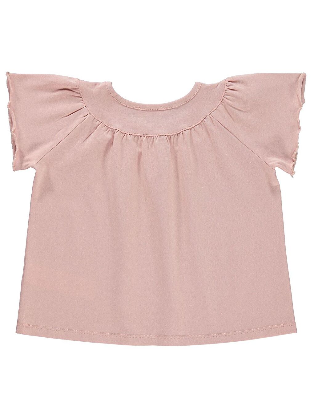 Pembe Girls Kız Çocuk Tişört 2-5 Yaş Pudra-1
