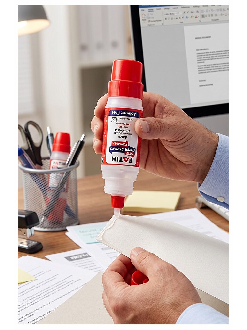 Sıvı Yapıştırıcı Çift Uçlu Şeffaf 30ml 1 Adet Fatih Çift Taraflı Uhu Kağıt Karton Yapıştırıcısı Okul-4