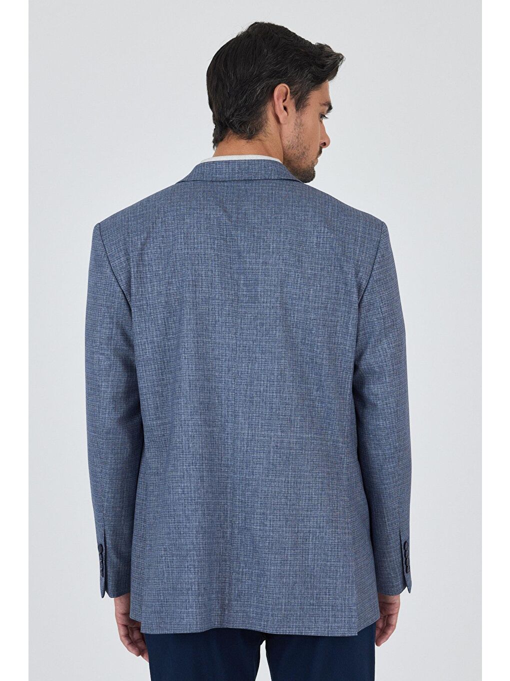 Lacivert Mono Yaka Bez Ayağı Tam Astar Esnek 4 Drop Comfort Fit Classic Ceket 1002250156-4