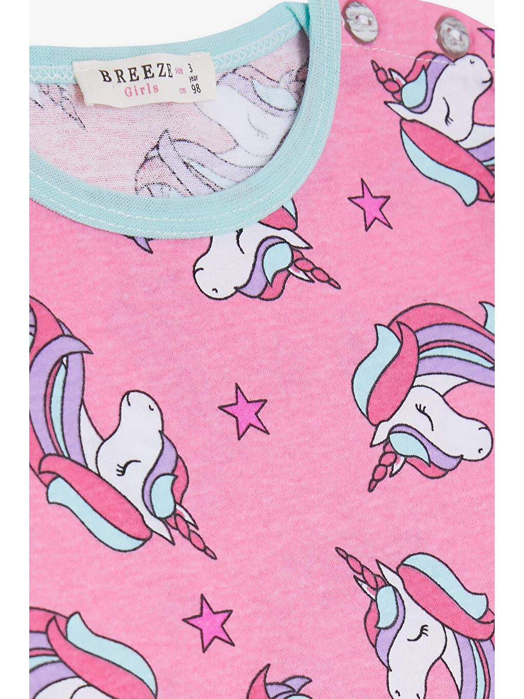 Kız Bebek Pijama Takımı Desenli Pembe (9 Ay-1 Yaş)-2