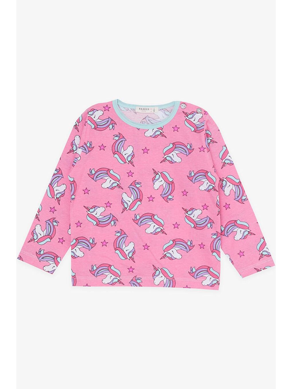 Kız Bebek Pijama Takımı Desenli Pembe (9 Ay-1 Yaş)-3