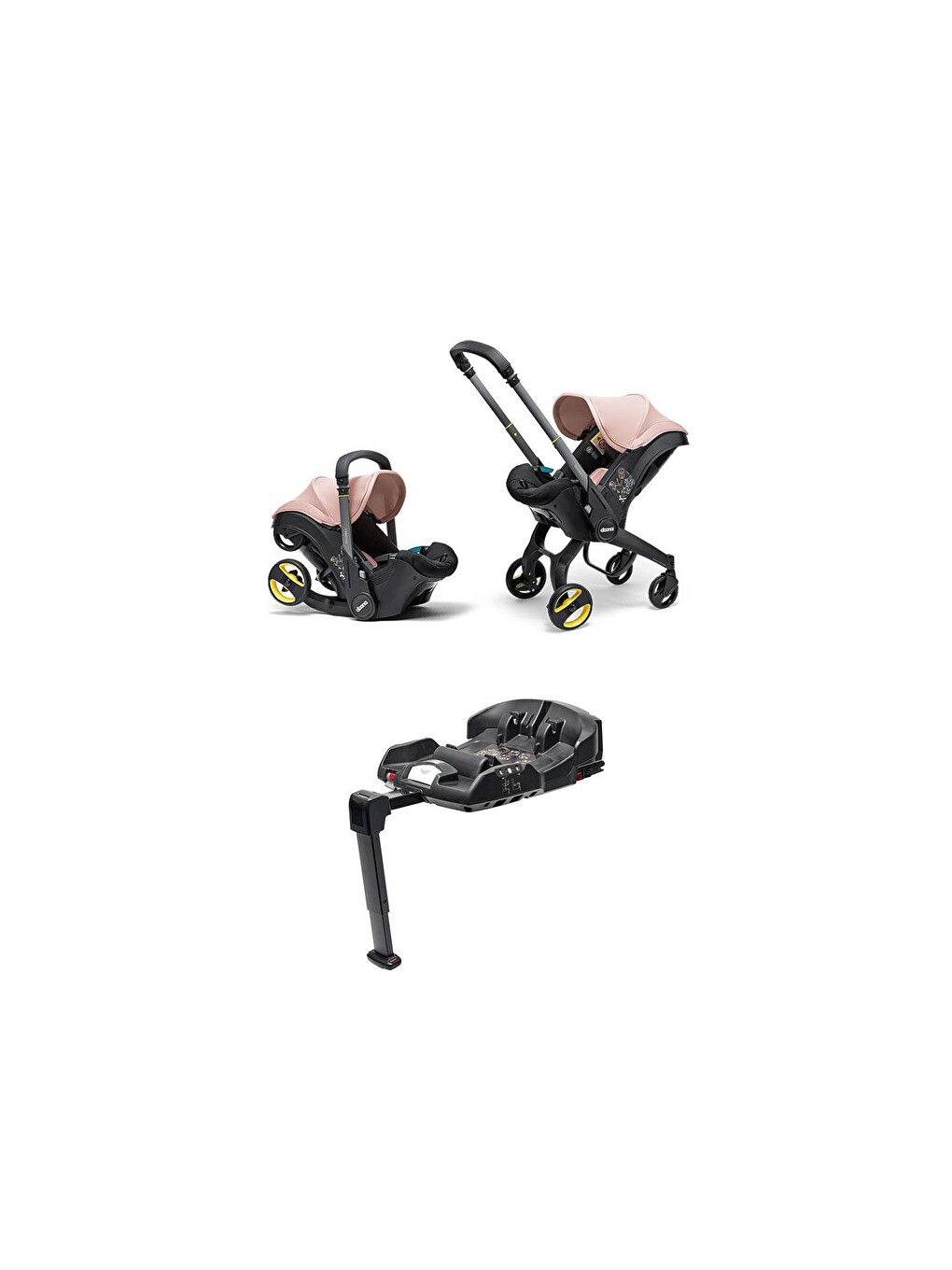 İ Bebek Arabasına Dönüşen İ-size Ana Kucağı Oto Koltuğu + Isofix Baza