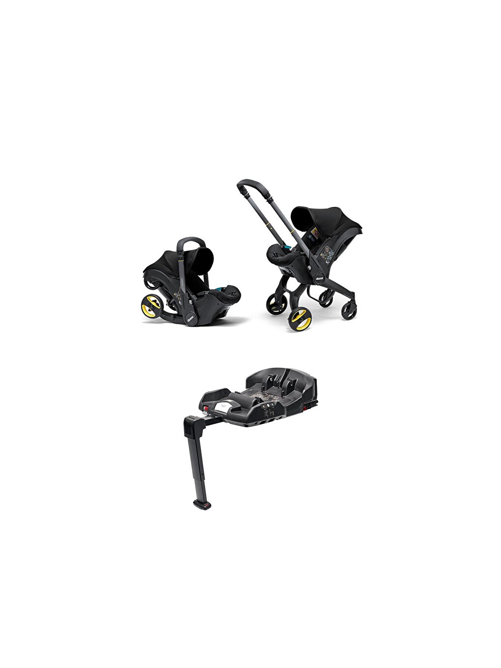 Bebek Arabasına Dönüşen İ-size Ana Kucağı Oto Koltuğu + Isofix Baza