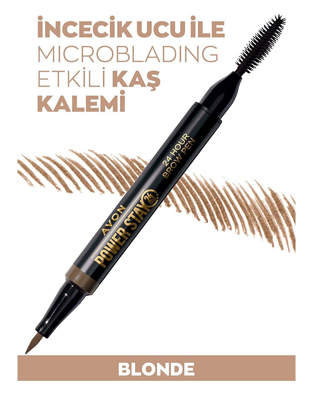 AVON Renksiz Power Stay Kaş Kalemi Blonde - 1