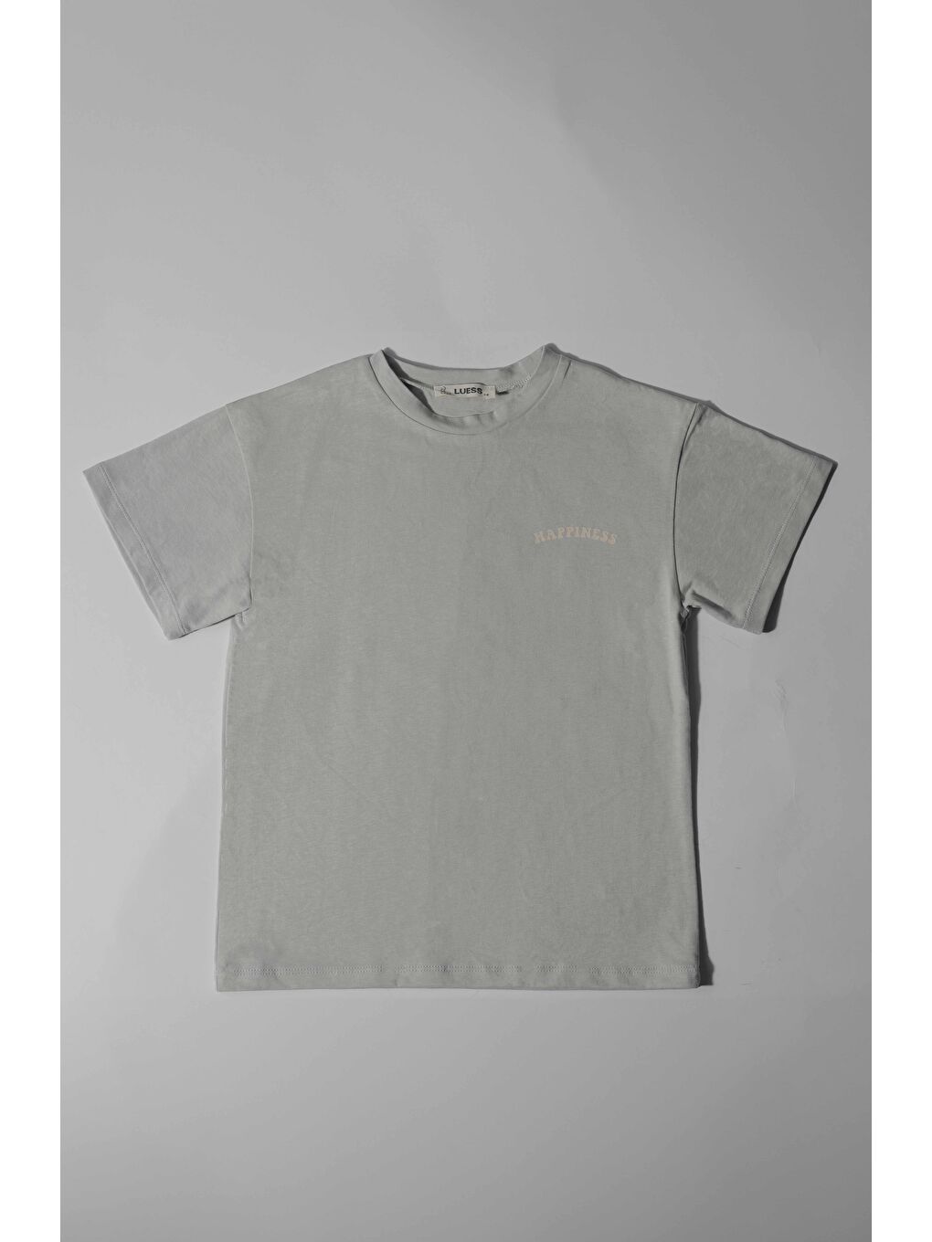 Gri Erkek Çocuk %100 Pamuk Taş Rahat Kalıp Baskılı Tişört (2-3 Yaş 8-9 Yaş)