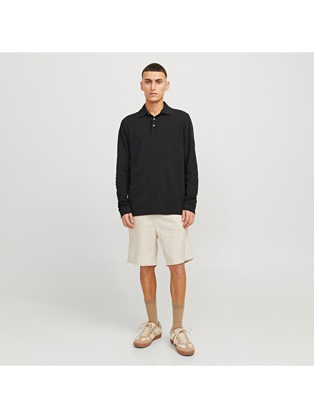 Jack&Jones Jaiden Campaign Hybrid Bondi Erkek Bej Şort-2