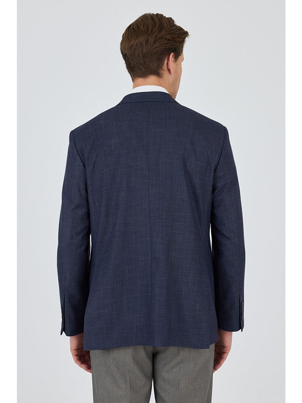 Koyu Lacivert Mono Yaka Bez Ayağı Tam Astar Esnek 4 Drop Comfort Fit Classic Ceket 1002250155-4