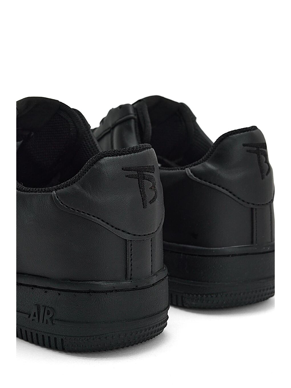 Unisex Siyah Rahat Kalıp Sneaker-2