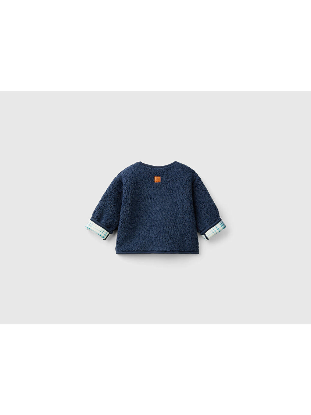 United Colors Of Benetton Bebek Lacivert Önü Düğmeli Çift Taraflı Sweatshirt - 1