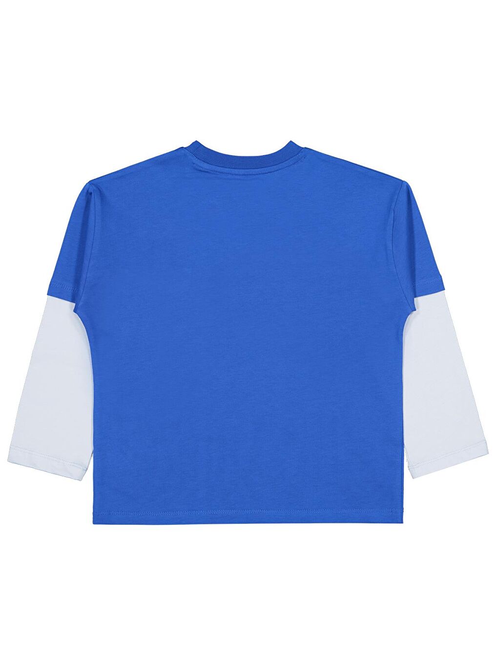 Boys Çıkma Kol - Etiketli 6-9 Yaş Sweatshirt - Mavi-1