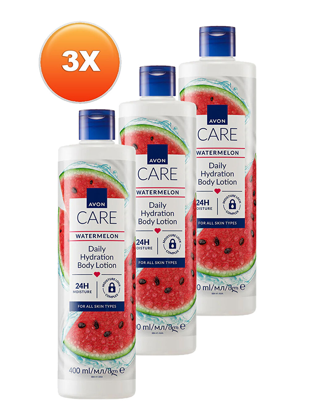 AVON Care Watermelon Karpuz Kokulu Vücut Losyonu 400 Ml. Üçlü Set - 1