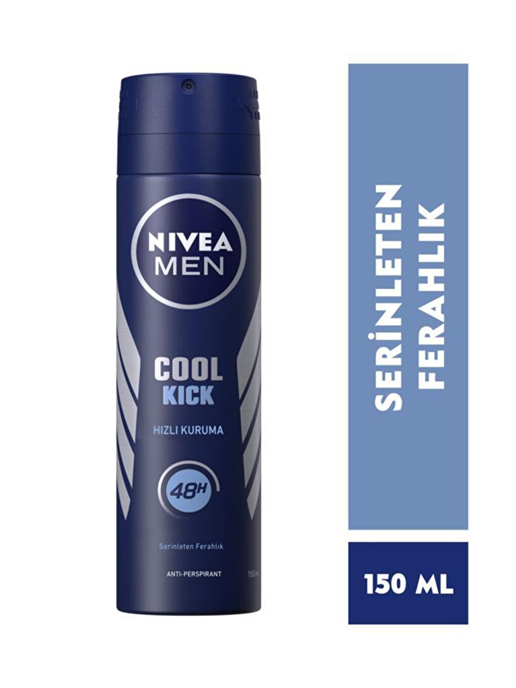 NIVEA Şeffaf Cool Kıck Erkek Deodorant 150 ml X 3 - 1