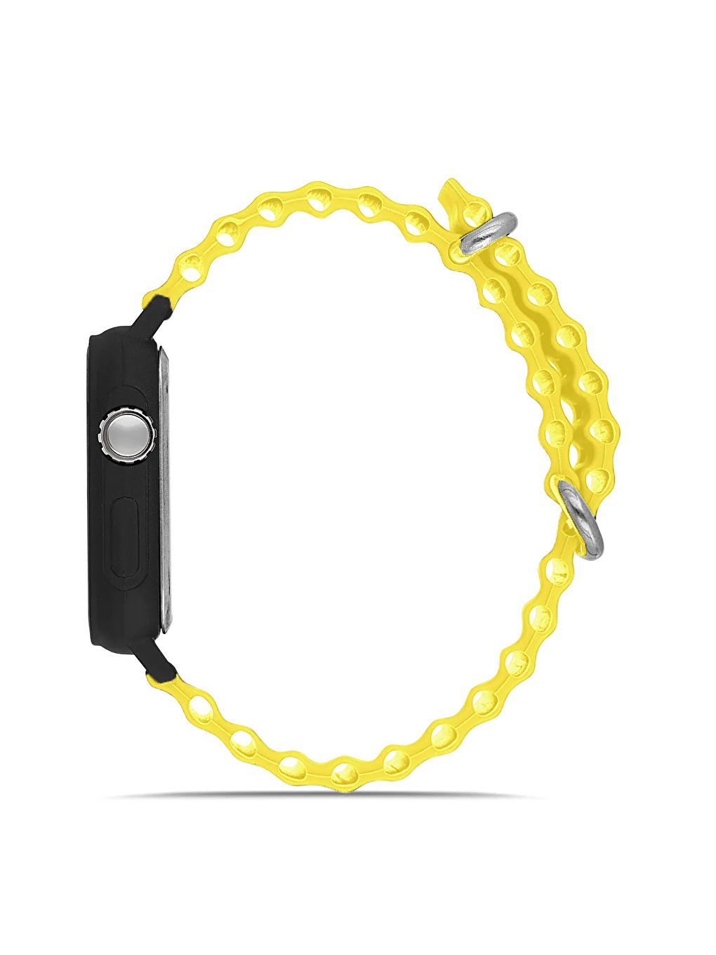 Sarı Silikon Unisex Dijital Led Kol Saati-1