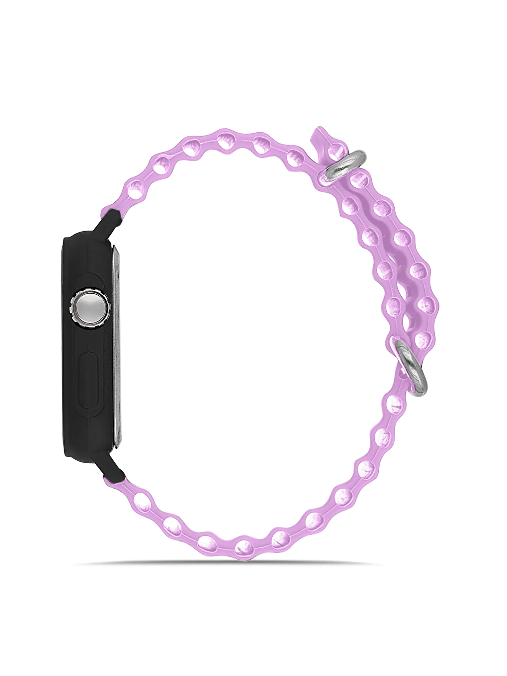 Mor Silikon Unisex Dijital Led Kol Saati-1