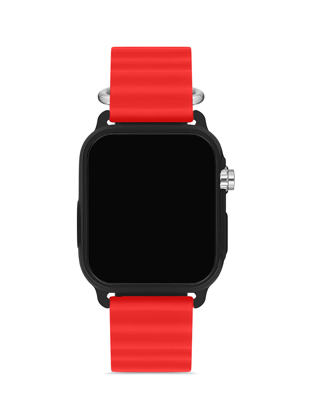 Kırmızı Silikon Unisex Dijital Led Kol Saati