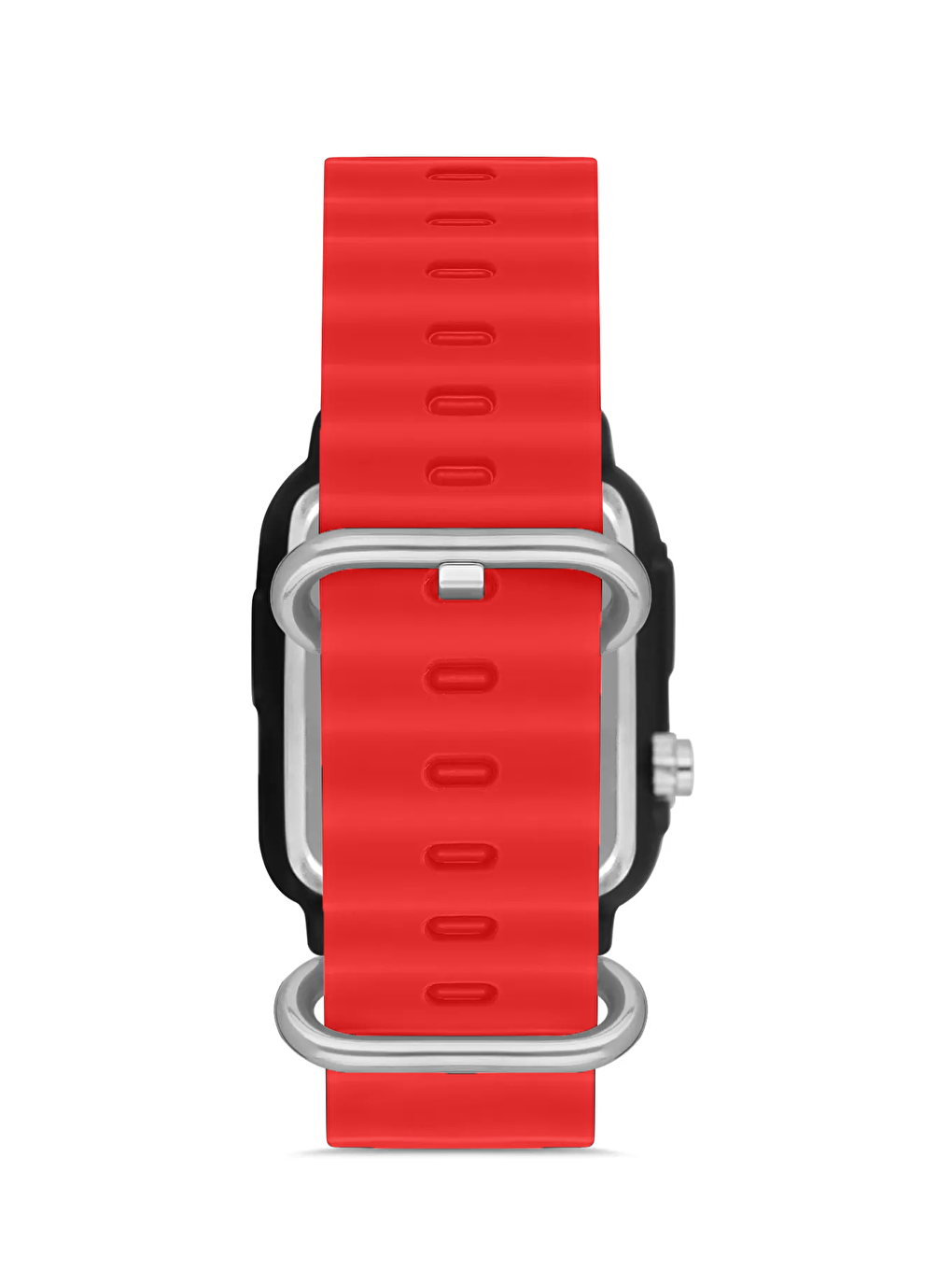 Kırmızı Silikon Unisex Dijital Led Kol Saati-2