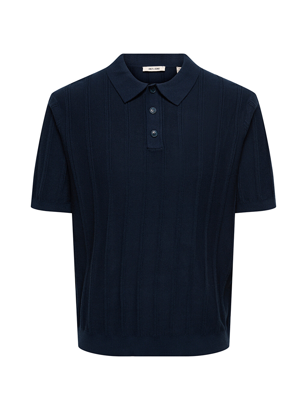 Lacivert Onsthıjs Çizgili Regular Fit Kısa Kollu Polo Yaka T Shirt 22036558