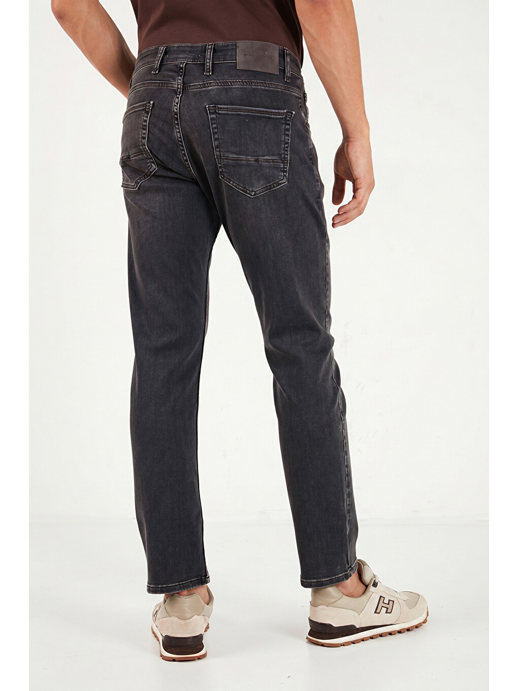 Siyah Pamuklu Comfort Fit Normal Bel Jeans 4412C88TEXAS-5